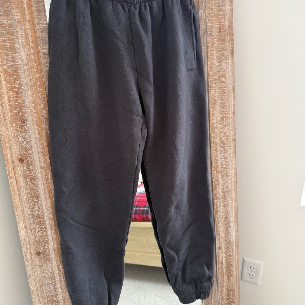 artizia black tna sweat fleece pants medium